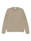 Eleventy Crew-neck Wool Sweater In Neutral