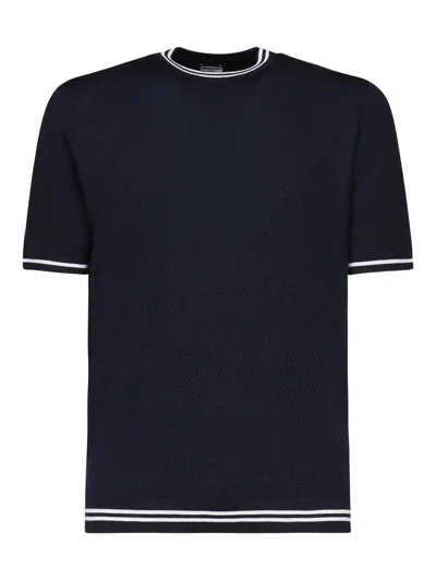 Eleventy Crew Necks In White