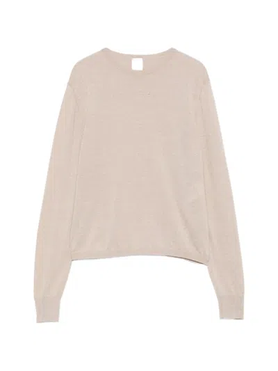 Eleventy Crew-neck Long-sleeve Sweater In Neutral