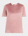 Eleventy Woman Top Light Pink Size 6 Silk