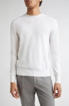 Eleventy Crewneck Sweater In White