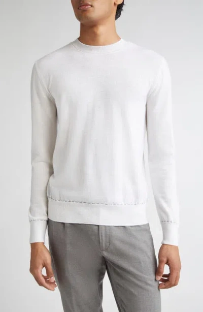 Eleventy Crewneck Sweater In White
