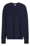 Eleventy Crewneck Sweater In Blue