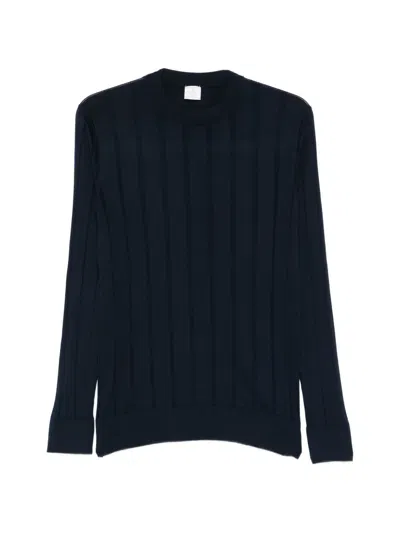 Eleventy Crew-neck Sweater In Black