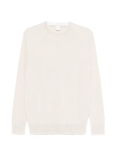 Eleventy Crewneck Sweater In White
