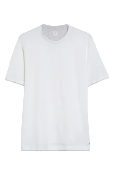 Eleventy Giza Cotton-jersey T-shirt In White