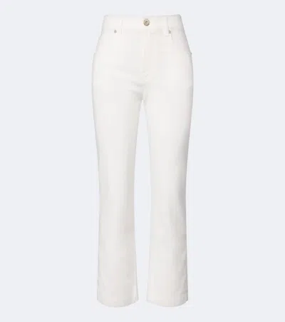 Eleventy Cropped Slim Jeans In White