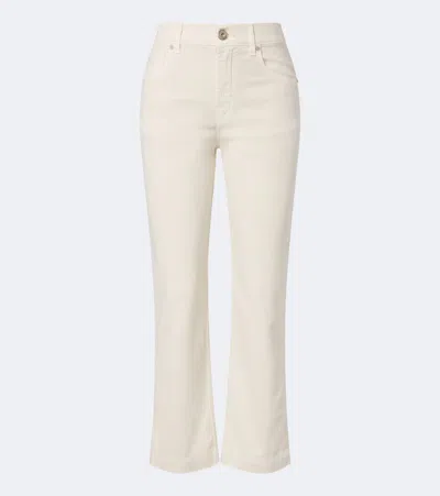 Eleventy Cropped Slim Jeans In Neutral