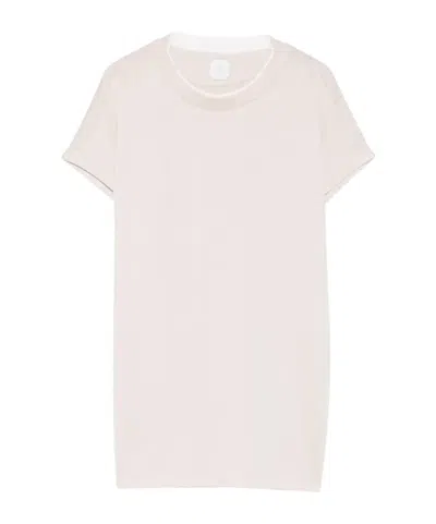 Eleventy Cuffed T-shirt In White