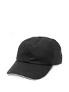 Eleventy Curved-peak Wool-blend Baseball Cap In Black
