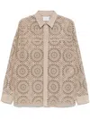 Eleventy Cut-out Shirt In Neutrals