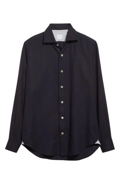 Eleventy Dandy Button-up Shirt In Black