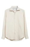 Eleventy Dandy Button-up Shirt In Neutral
