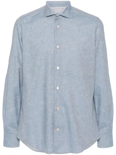 Eleventy Dandy Shirt In Blue