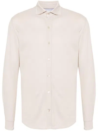 Eleventy Dandy Shirt In Neutrals