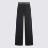 Eleventy Drawstring-waist Straight Trousers In Black