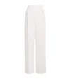 Eleventy Cropped Wide-leg Tailored Trousers