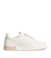 Eleventy Deerskin Low Sneakers In White
