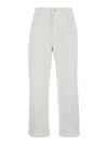 Eleventy Straight Leg Bull Pants In White