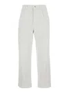 Eleventy Straight Leg Bull Pants In White