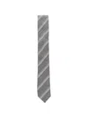 Eleventy Diagonal-stripe Wool Tie In Multi