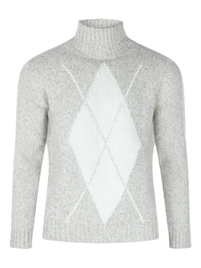 ELEVENTY DIAMOND-PATTERN SWEATER