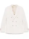 Eleventy Double-breasted Blazer In 中性色