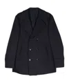 Eleventy Double-breasted Coat In Black