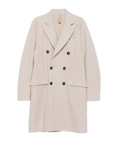 ELEVENTY DOUBLE-BREASTED LONG-SLEEVE COAT