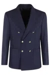 ELEVENTY DOUBLE-BREASTED PEAK JACKET