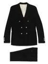 Eleventy Double-breasted Suit In Black