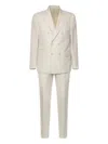 Eleventy Double-breasted Suit In Gray