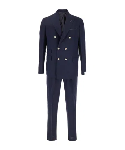 ELEVENTY DOUBLE-BREASTED SUIT JACKET