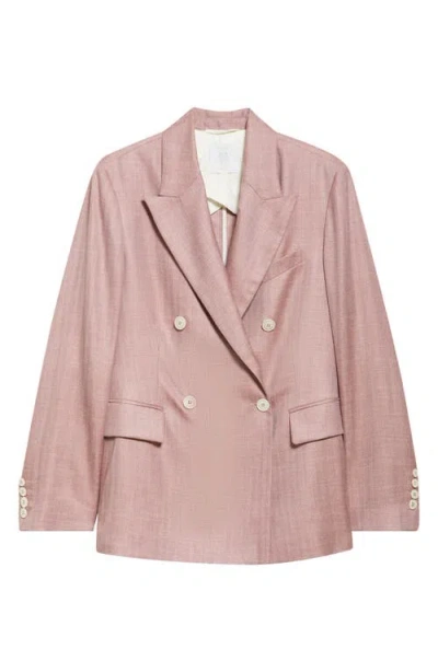 Eleventy Double Breasted Wool Blend Blazer