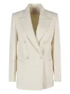 Eleventy Double Breasted Wool Blazer In Multi