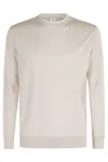 Eleventy Ribbed Sand Sweater With Tipping Detail