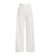 Eleventy Cropped Wide-leg Tailored Trousers