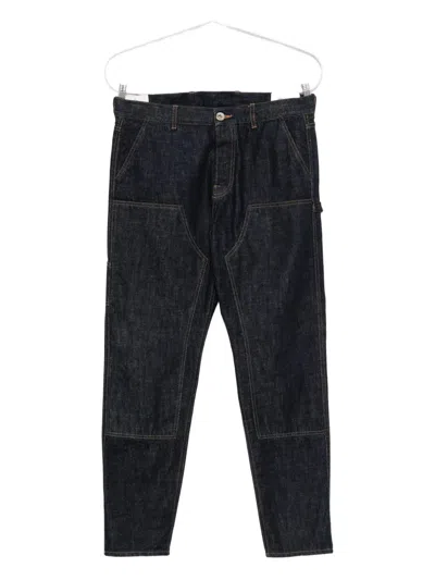 Eleventy Double-pocket Denim Pants In Blue