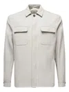 Eleventy Double-pocket Shirt Jacket In Gray