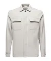 Eleventy Double-pocket Shirt Jacket In Gray