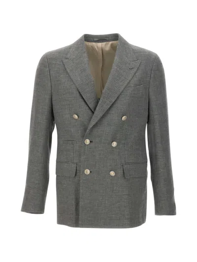 ELEVENTY DOUBLE-BREASTED BLAZER