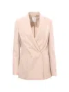 Eleventy Double-breasted Side-pockets Blazer In Neutral