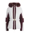 Eleventy Down Shearling-trim Parka In Multi