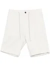 Eleventy Drawstring Bermuda Shorts In White