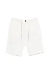 Eleventy Drawstring Bermuda Shorts In White