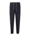 Eleventy Drawstring Waist Tailored Trousers In Black