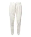 Eleventy Drawstring Casual Pants In White