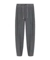 Eleventy Pleated Drawstring Trousers In Black