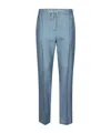 Eleventy Drawstring Casual Pants In Blue