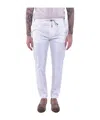 Eleventy Drawstring Casual Pants In White